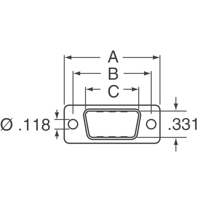 CF50P NorComp Inc.  D-Sub D-Shaped Connector Accessories